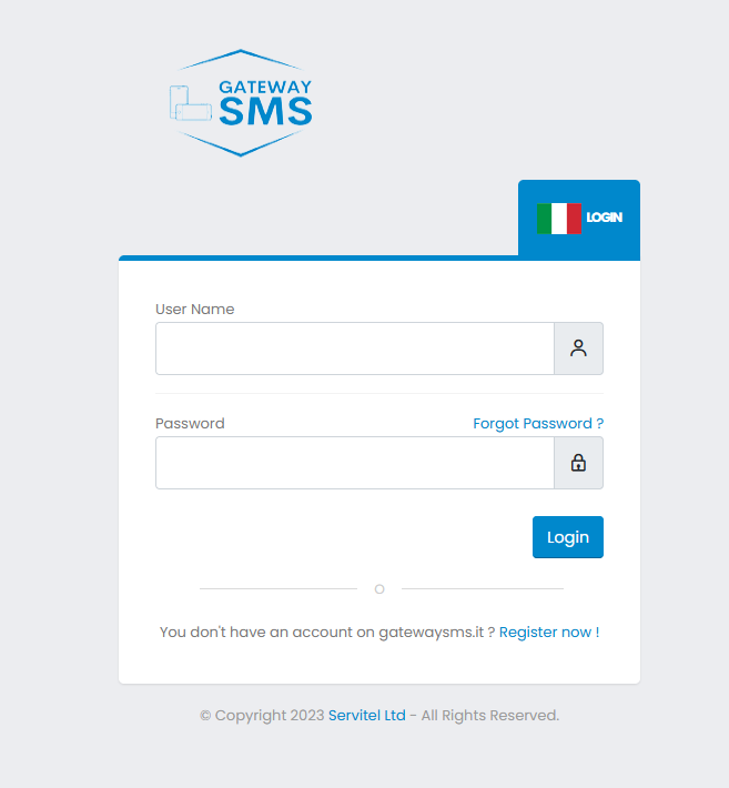 Send SMS Login
